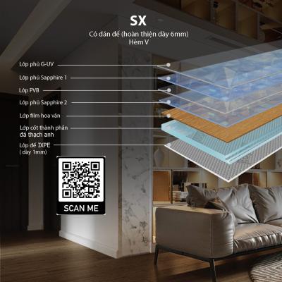 Kobler Sapphire Xtreme SX-Sàn Thạch Anh Kobler-Dày 6mm-Hèm V