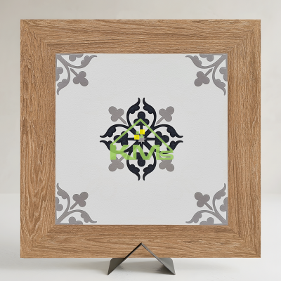 Gạch Novita Wood Harmony 01 – Gạch Bông Viền Gỗ 60x60cm