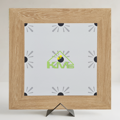 Gạch Novita Wood Harmony 02 – Gạch Bông Viền Gỗ 60x60cm