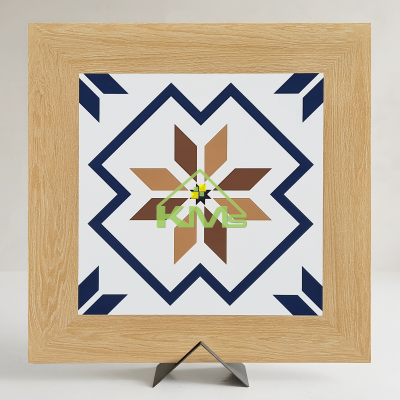 Gạch Novita Wood Harmony 07 – Gạch Bông Viền Gỗ 60x60cm