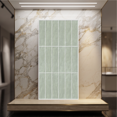 Gạch Novita Sorriso4802 Sage Green 40x80cm – Gạch Giả Thẻ Trang Trí Ốp Tường